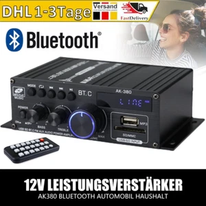 Verstärker Audio Stereo Amplifier HIFI Digital Bluetooth FM USB Vollverstärker - Bild 1 von 22