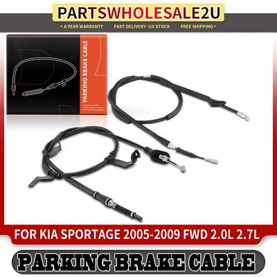 2x Cable de freno de estacionamiento lateral trasero para Kia Sportage 2005-2009 tracción delantera Foto 1 de 4
