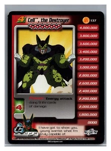 1x DBZ CCG CELL THE DESTRUYER LV4 RARO 137 CELL SAGA SCORE DRAGON BALL Z - Imagen 1 de 1
