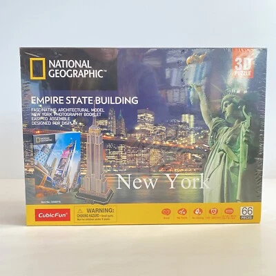 National Geographic Empire State Building 3D Jigsaw Puzzle NY New York BNIB - Image 1 of 4