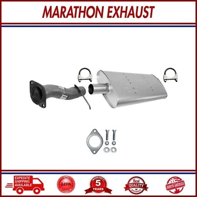 Tubo delantero + silenciador trasero para Chevrolet 1996-1998 y GMC C1500 4,3 L y 5,0 L 117,5" WB Foto 1 de 4