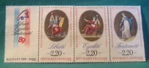 Francia 1989-2,20 Bicentenario de la Revolución Francesa-Como nuevo/Sin goma-Lote de 3 - Imagen 1 de 2