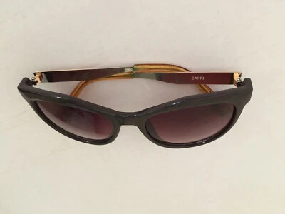 Versace Capri V1969 ITALIA Women Sunglasses black frame wine gradient lens Rare - Image 1 of 4