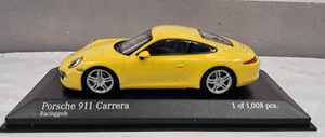 MIAXICHAMPS 1/43 -PORSCHE 911 CARRERA 2012 GIALLO  410 060221 - Foto 1 di 3