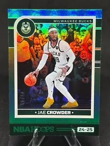 Aros de la NBA Jae Crowder 2024-25 verde/99 #130 Milwaukee Bucks - Imagen 1 de 2