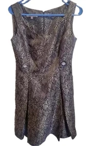EVAN PICONE Womens Black Sleeveless Scoop Neck Back Zip Casual Sheath Dress 10 - Picture 1 of 6