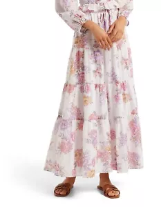 *NEW* FOREVER NEW Size 16 Shona Tiered MIDI Skirt Floral Boho Hippie - Picture 1 of 12