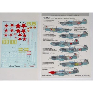 Soviet Interceptor +aircraft Yak-9 Midwar Heroes Part2 Foxbot 48-074 Decals 1:48 - Bild 1 von 24