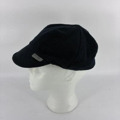 Oakley Flat Cap Short Brim Black Cabbie Newsboy Hat Preppy 03-3716-9300 Rare - Image 1 of 4