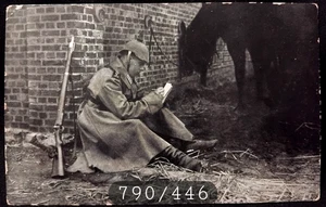 Nr. 790/446 Karte DEUTSCHES MILITÄR FANTASIE POSTKARTE SOLDATEN WW1 - Bild 1 von 3
