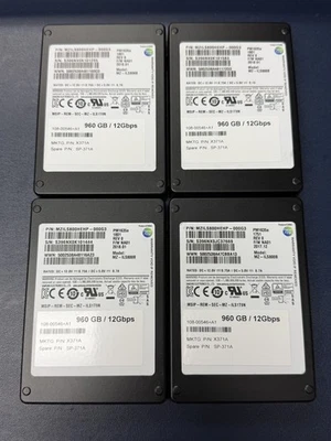 4x Samsung 960GB 2.5" SSD PM1635a Solid State Drive MZ-ILS800B - 512k SECTOR - Image 1 of 3