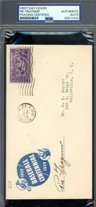 Pie Traynor PSA DNA Signed 1939 First Day Cover Cache FDC Autograph - Picture 1 of 2