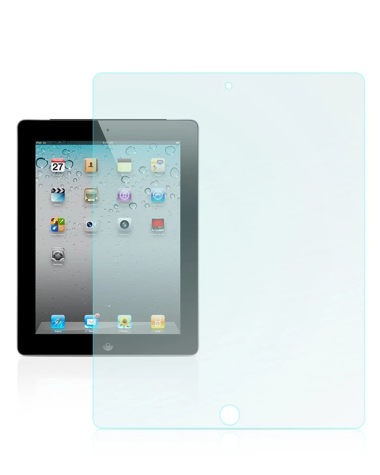 AntiReflexfolie,matte Schutzfolie (entpiegelt) für 9.7" iPad 2/3/4 (2011/2012) - Bild 1 von 3