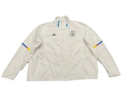 Adidas Alemania FC Día del Juego Himno Alemán Fútbol Bund Chaqueta 3XL Blanco Foto 1 de 4