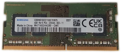 Samsung 4GB 1Rx16 DDR4-3200 SO-DIMM RAM M471A5244CB0-CWE - Image 1 of 4