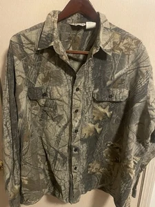 Vintage Walls RealTree Hardwoods Camouflage Long Sleeve Button Up Mens 2XL. C3 - Picture 1 of 7
