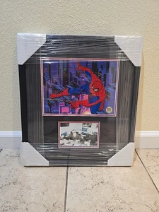 Spiderman Deluxe Sericel firmato da Stan Lee con certificato, NUOVO, incorniciato - Foto 1 di 7