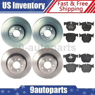 Brembo OE Front Rear Brake Kit Disc Rotors Pads for 2011 2012 2013 2014 BMW X6 - Image 1 of 4