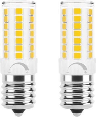 LED Microwave Light Bulbs Under Hood 40W Equivalent, E17, White 3000K, 2 Pack - Image 1 of 4