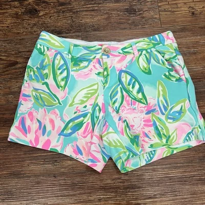 "Pantalones cortos para mujer Lilly Pulitzer Callahan 5"" multi flor total talla 0" Foto 1 de 4