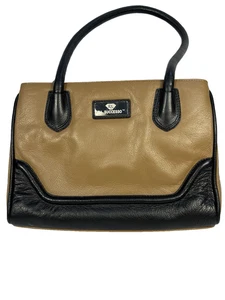 Da Successo Two Tone Leather Satchel - Classic Handbag Vintage Style - Bild 1 von 8