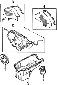 Cubierta inferior original Mitsubishi MD192109 - Imagen 1 de 1