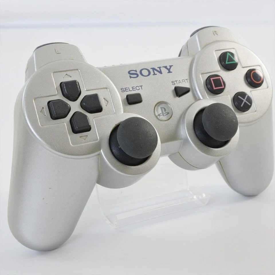 PS3 Controller Satin Silver CECHZC2J DUAL SHOCK3 SIXAXIS SONY Playstation 3 0123 - Image 1 of 4