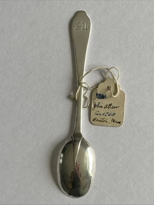 RARO circa 1700 MONEDA PLATA COLA DE RATA CUCHARADITA por JOHN ALLEN (1672-17600 Foto 1 de 4