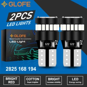 Red Canbus LED Third Brake Light Center High Mount Stop Bulbs T10 168 192 2825 - Picture 1 of 6