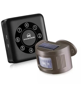 Mile Long Range Solar Wireless Driveway Alarm Indoor Outdoor Weatherproof Alert - Picture 1 of 9