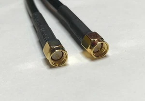 SMA Male to SMA Male RG58 50 ohm Coax Cable Pick Your Length USA High Quality - Picture 1 of 2