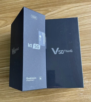 LG V50 ThinQ 5G LM-V500N (Korea) 128GB ROM 6GB RAM Black Unlocked -NEW UNOPENED - Image 1 of 4