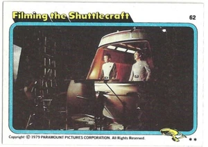 1979 Topps Star Trek:The Motion Picture Trading Card#62 Filming the Shuttlecraft - Picture 1 of 2