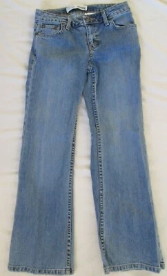 Faded Glory Girls Stretch Flare Below Waist Jeans Girl's 10 Regular * Nice - Image 1 of 2