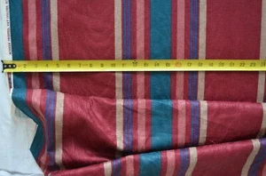 VINTAGE FAUX BOIS DAMASK STRIPE / 100% Cotton / P. Kaufmann / Medium Weight - Picture 1 of 9