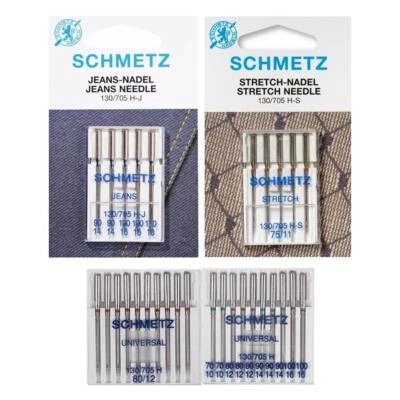 Schmetz Nadelsortiment Stretch/Jeans/ Universal/System 130/705H für Nähmaschinen - Bild 1 von 4