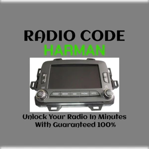 ANTI-THEFT HARMAN RADIO CODE SERIES VP4 BE2812 A STEREO PINCODE SERVICE - Picture 1 of 5
