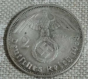 GERMANIA DEUTSCHES REICH 2 MARCHI 1936 A Berlino IN ARGENTO - Foto 1 di 2