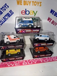 AFX Magna Traction 1937 Street Dodge Rescue Police Van Vehicle Slot Car HO Lot-5 - Picture 1 of 21