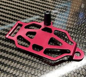 Losi Mini-T Red Anodized Battery strap Tray RX Tray Antenna Mount NOS - Picture 1 of 5