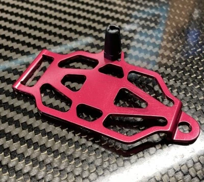 Losi Mini-T Red Anodized Battery strap Tray RX Tray Antenna Mount NOS - Image 1 of 4