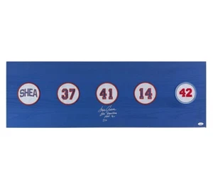 Tom Seaver Signed New York Mets 12x36 Patches Board - The Franchise, HOF 92 Insc - Picture 1 of 3