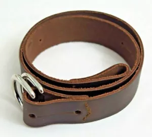 Saddleback Leather Retired 24" x 1" UTILITY STRAP Dark Coffee Brown Script Logo - Picture 1 of 12