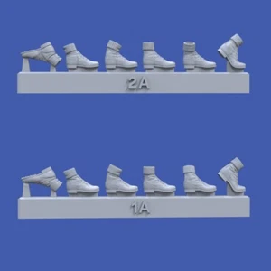Royal Models 1/35 WWII German DAK Boots Assorted Positions - Picture 1 of 1