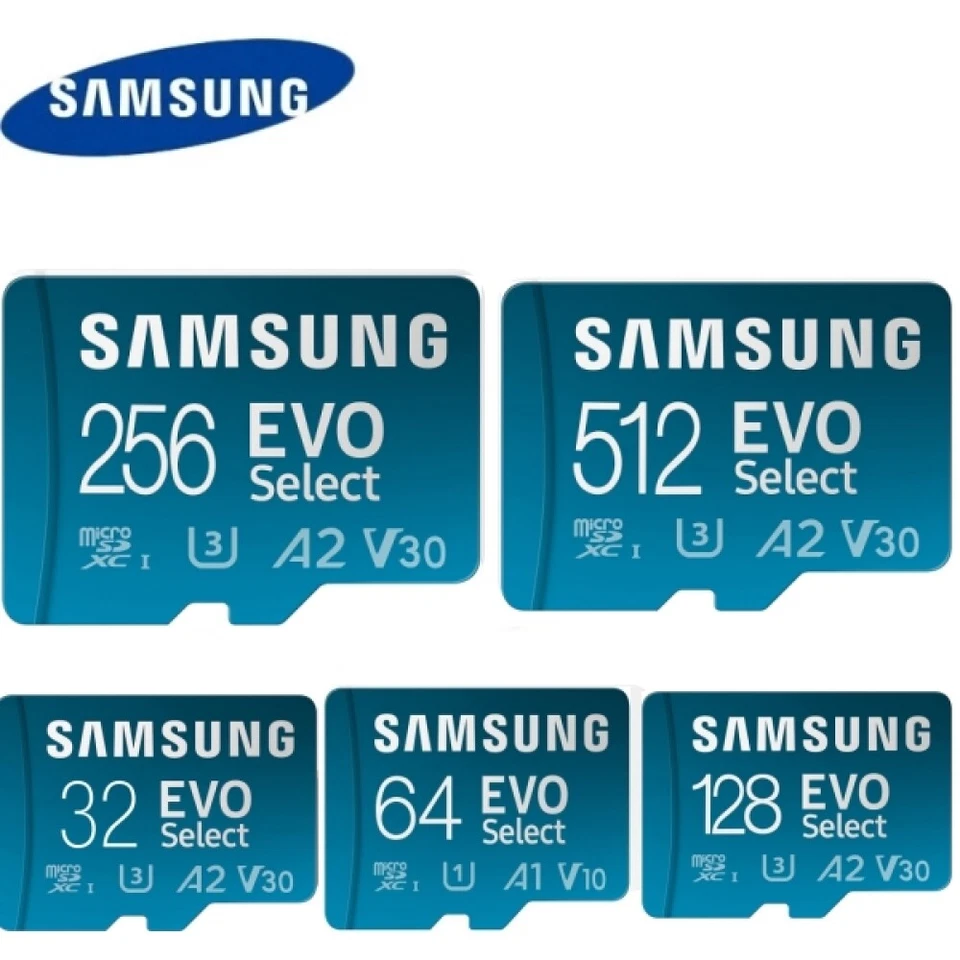 Scheda di Memoria Micro SD SDHC SDXC Class 10 Samsung 32 64 128 gb 256 gb 512 gb - Immagine 1 di 1