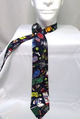 Vintage 90s Nicole Miller US OPEN 1992 Mens Silk Tie - Image 1 of 4