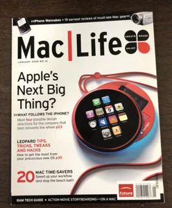 Mac Life #12 Jan 2008 Apple's Next Big Thing? What Follows The iPhone? No Label - Picture 1 of 5
