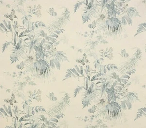 COLEFAX AND FOWLER CURTAIN FABRIC DESIGN "Callista" 3 METRES 100% LINEN BLUE - Picture 1 of 6