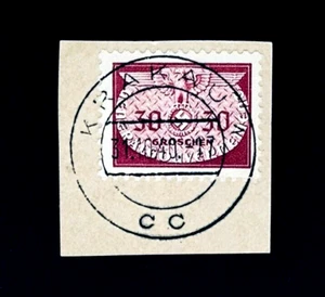 POLAND Stamp - 1940 General Government German Occupation WWII Cut Square r52 - Picture 1 of 2