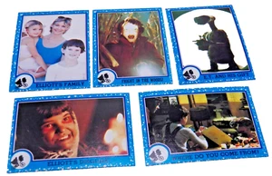 E.T. movie cards (vintage TOPPS, 1982) LOT OF 5 -Drew Barrymore, Spielberg etc.. - Picture 1 of 5